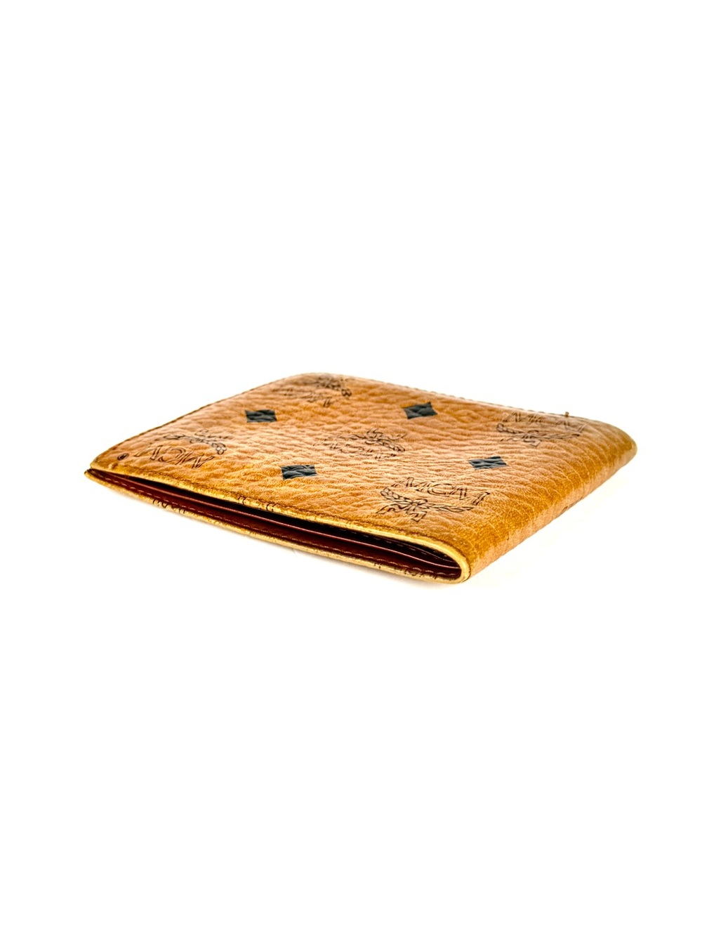 MCM Visetos Cognac Bifold Wallet | Men’s Leather Wallet | Vintage - Picture 7 of 13